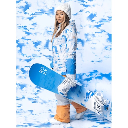 Snowboard Jacket Roxy Chloe Kim azure blue clouds 2024 - 16