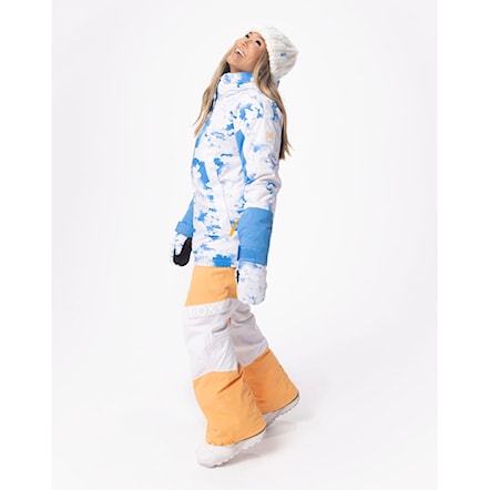 Snowboard Jacket Roxy Chloe Kim azure blue clouds 2024 - 4