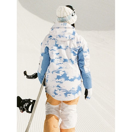 Snowboard Jacket Roxy Chloe Kim azure blue clouds 2024 - 8