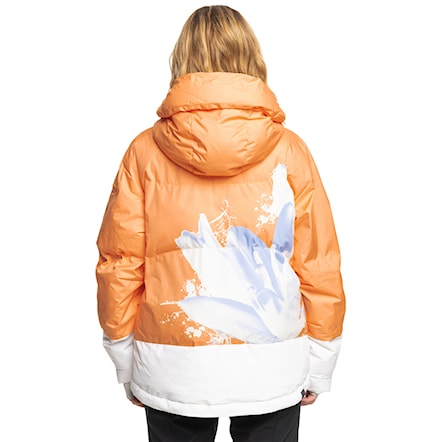 Snowboard Jacket Roxy Chloe Kim Puffy mock orange 2024 - 3