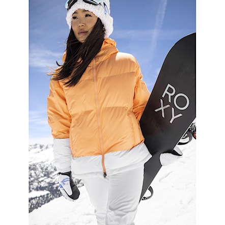 Kurtka snowboardowa Roxy Chloe Kim Puffy mock orange 2024 - 8