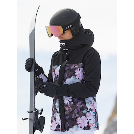 Snowboard Jacket Roxy Galaxy true black blurry flower 2024 - 14