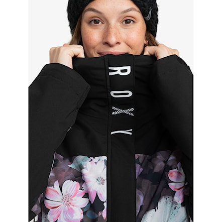 Kurtka snowboardowa Roxy Galaxy true black blurry flower 2024 - 6