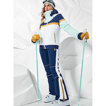 ROXY Ski pants PEAK CHIC in light blue/ white/ blue