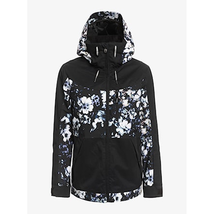 Snowboard Jacket Roxy Presence Parka true black black flowers 2023 - 15