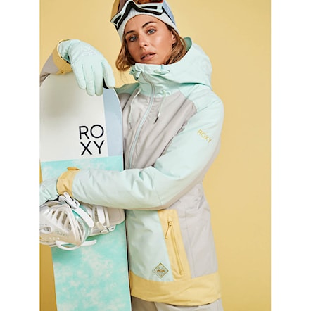 Snowboard Jacket Roxy Ravine Hoodie grey violet 2023 - 12