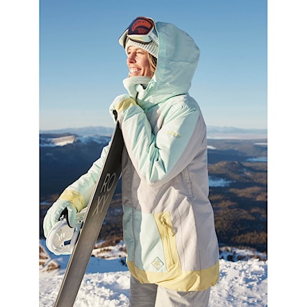 Snowboard Jacket Roxy Ravine Hoodie grey violet 2023 - 17