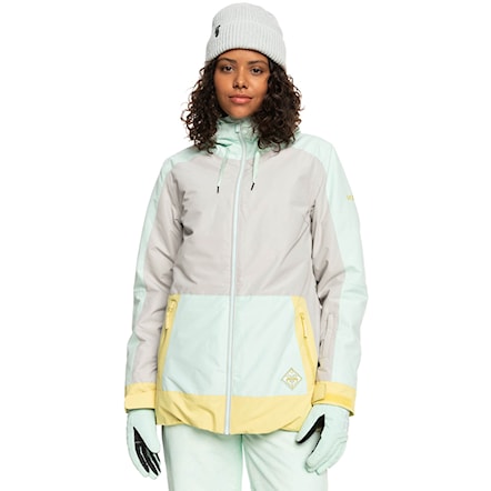 Snowboard Jacket Roxy Ravine Hoodie grey violet 2023 - 1