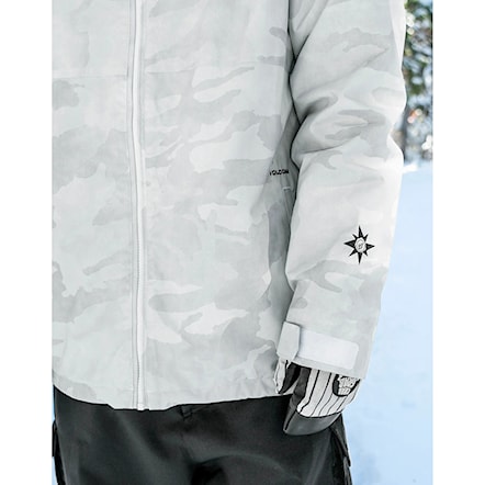 Kurtka snowboardowa Volcom 2836 Ins Jacket white camo 2024 - 7