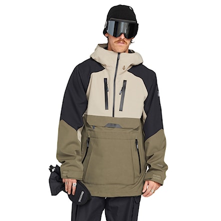 Snowboard Jacket Volcom Brighton Pullover dark khaki 2023 - 1