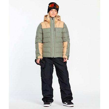 Bunda na snowboard Volcom Wms Puffleup Jacket lichen green 2025 - 4