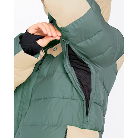 Bunda na snowboard Volcom Wms Puffleup Jacket lichen green 2025 - 7