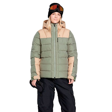 Bunda na snowboard Volcom Wms Puffleup Jacket lichen green 2025 - 1