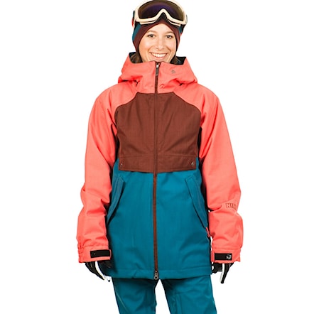 Snowboard Jacket Nikita Esja cayenne/andorra/ink blue 2014 - 1