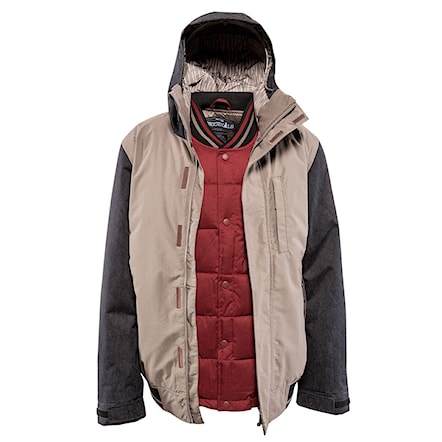 Snowboard Jacket Nitro Cooper Combo Jkt+Vest blood red 2015 - 1
