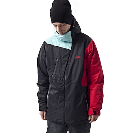 Snowboard Jacket Nugget Angular Shell black/red/light blue 2014 - 1