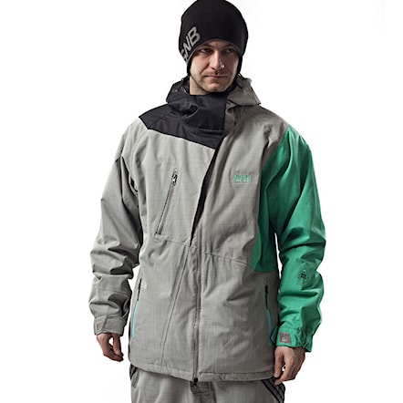 Snowboard Jacket Nugget Angular Shell grey/green/black 2014 - 1