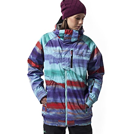 Snowboard Jacket Nugget Medley Ins water stripe turquise 2014 - 1