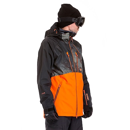 Snowboard Jacket Nugget Mir 2 2 In 1 black/delta olive/orange 2019 - 1