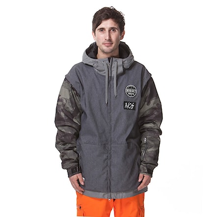 Snowboard Jacket Nugget Shepard Ins denim/camo 2015 - 1