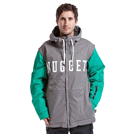 Snowboard Jacket Nugget Shepard Ins smoked pearl/green 2015 - 1