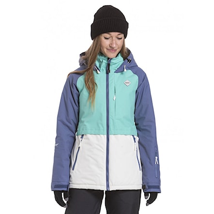 Snowboard Jacket Nugget Trish fjord blue/mint/linen white 2020 - 1
