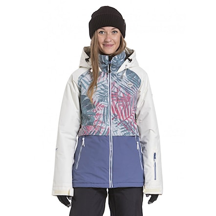 Snowboard Jacket Nugget Trish linen white/palm/fjord blue 2021 - 1