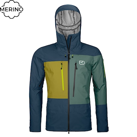 Sports Jacket ORTOVOX 3L Deep Shell Jacket deep ocean 2024 - 1
