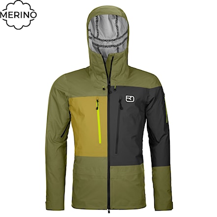 Kurtka sportowa ORTOVOX 3L Deep Shell Jacket wild herbs 2024 - 1