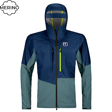 Sports Jacket ORTOVOX Mesola Jacket deep ocean 2024 - 1