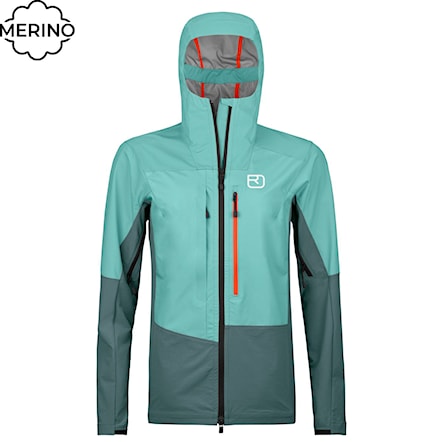 Sports Jacket ORTOVOX Wms Mesola Jacket ice waterfall 2024 - 1