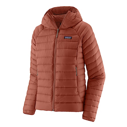 Winter Jacket Patagonia W's Down Sweater Hoody burl red 2024 - 1