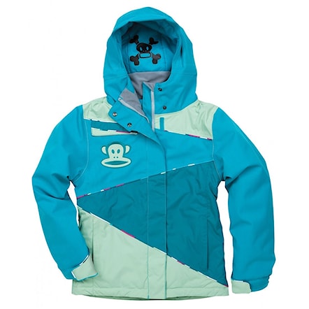 Snowboard Jacket Paul Frank Julius Zig-Zag Insulated teal colorblock 2013 - 1