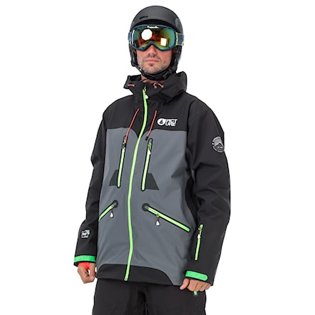 Snowboard Jacket Picture Naikoon anthracite/black 2017 - 1