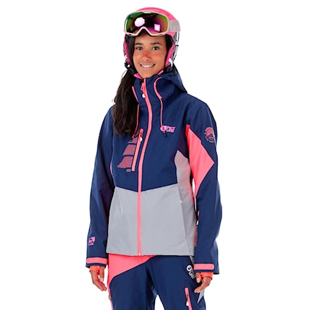 Snowboard Jacket Picture Seen dark blue/grey/neon pink 2017 - 1