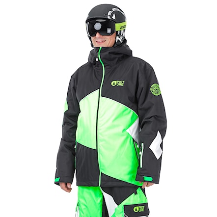 Snowboard Jacket Picture Styler black/neon green/white 2017 - 1
