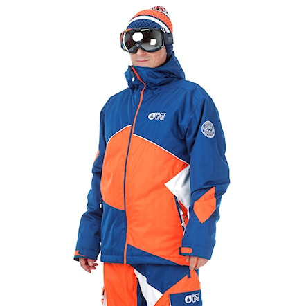 Snowboard Jacket Picture Styler dark blue/orange/white 2017 - 1