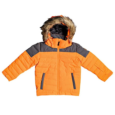 Snowboard Jacket Quiksilver Edgy Kids shocking orange 2021 - 1