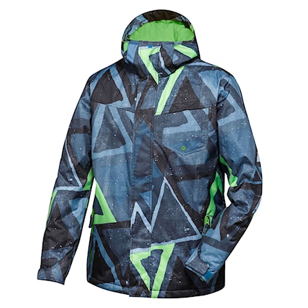 Snowboard Jacket Quiksilver Mission Printed Insulated snowsooner moroccan blue 2015 - 1
