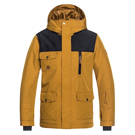 Snowboard Jacket Quiksilver Raft Youth golden brown 2019 - 1