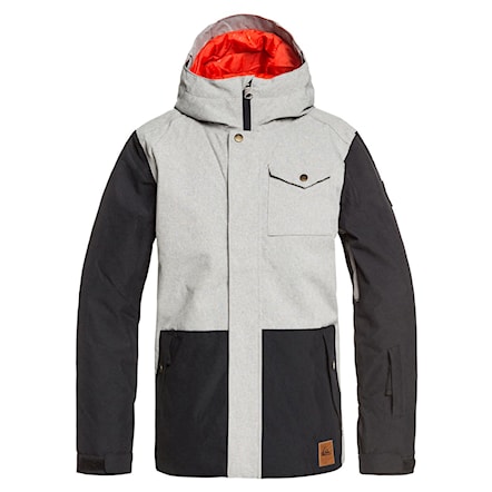 Snowboard Jacket Quiksilver Ridge Youth light grey heather 2020 - 1