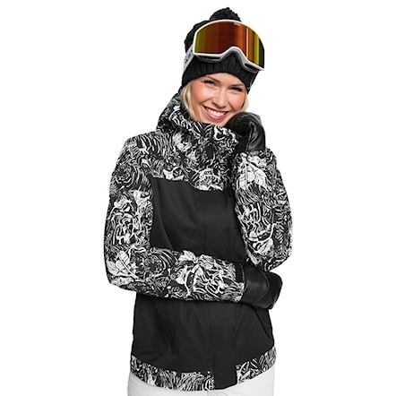 Bunda na snowboard Roxy Roxy Jetty Block true black tiger camo 2021 - 1