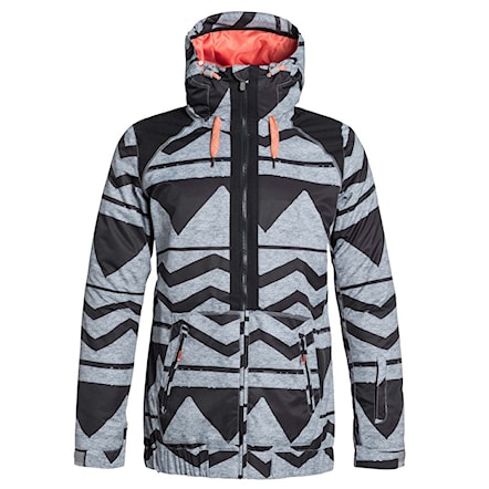 Snowboard Jacket Roxy Valley Hoodie damaris anthracite 2016 - 1