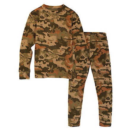 Functional Underwear Set Burton Fleece Base Layer Set Kids kelp birch camo 2021 - 1