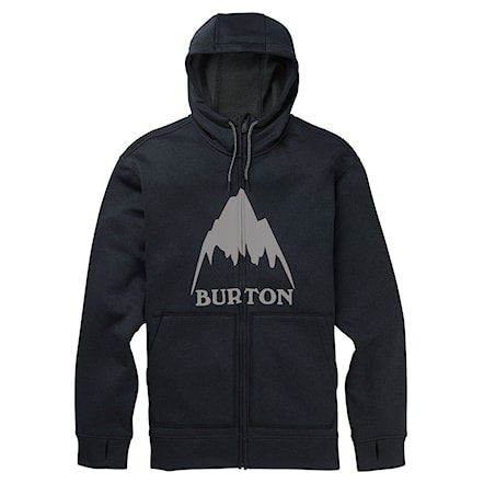 Technická mikina Burton Oak Full Zip Hoodie mountain true black heather 2020 - 1