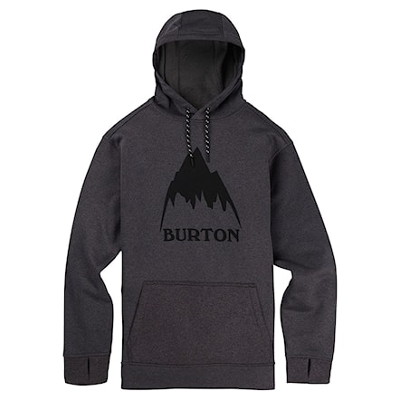 Bluza techniczna Burton Oak Pullover Hoodie true black heather/true black 2019 - 1