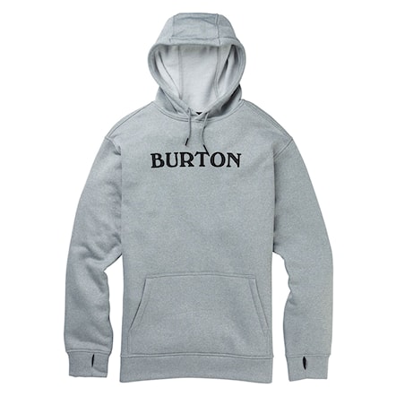 Technical Hoodie Burton Oak Pullover horizontal logo grey heather 2020 - 1