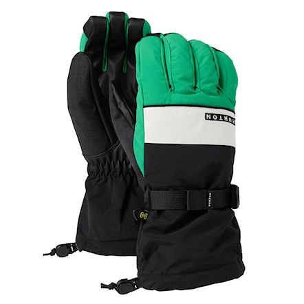 Snowboard Gloves Burton Profile true black/clover green/stout wh 2024 - 1