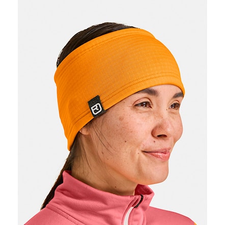 Čelenka ORTOVOX Fleece Grid Headband autumn leaves 2025 - 3