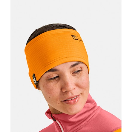 Čelenka ORTOVOX Fleece Grid Headband autumn leaves 2025 - 4